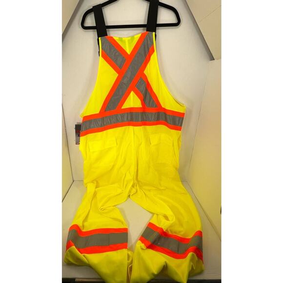 Construction Overall Pant- Men 3XL - NWT-Work King Safety Bib -High Visibility - Picture 9 of 9